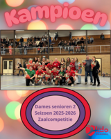 Dames 2 knap KAMPIOEN na moeizaam seizoen